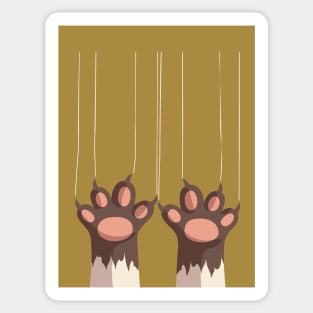 Cat Feet Scratch Sticker